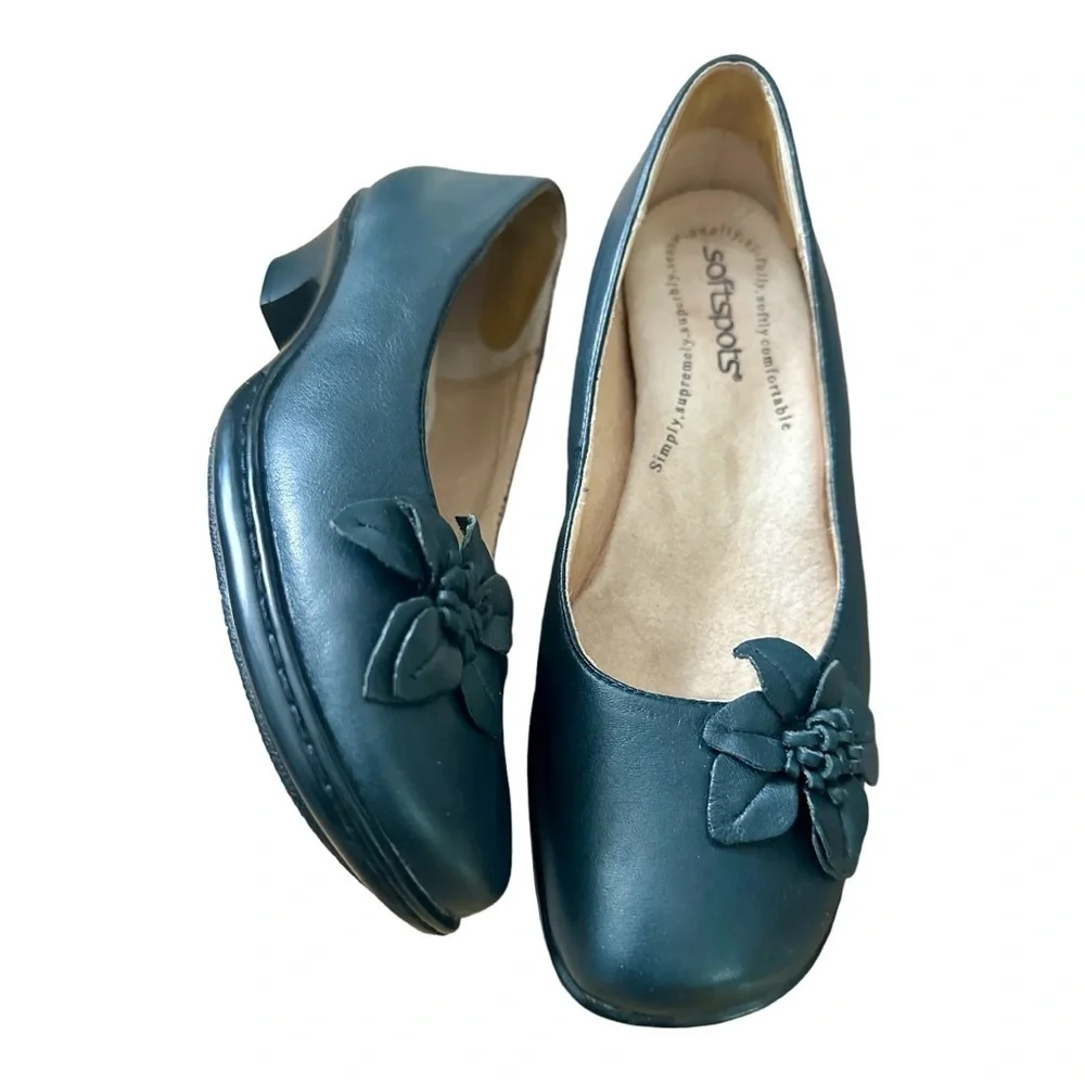 Softspots Women’s Shoes Floral Detail Black Size 5.5M